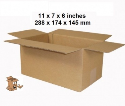 Cardboard boxes 11 x 7 x 6 inch Single wall