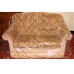thumbnail interactive-video image 1 of Heavy Duty Polythene Sofa Cover - 300x137cm Clear Protective Bag For Moving/Storage 1 of 6