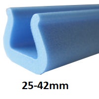 Foam edging 25-42mm 2m U profile