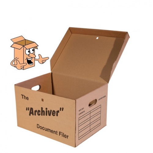 Large Archive boxes 17.5x14x12 inch super size archiving box with hinged lid