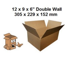 Cardboard Boxes 12x9x6 inch A4 Double wall