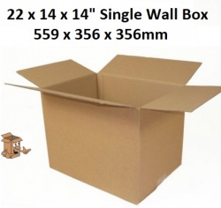 Large single wall boxes 22 x 14 x 14 inch