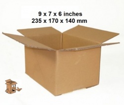 Cardboard Storage Boxes 9 x 7 x 6″